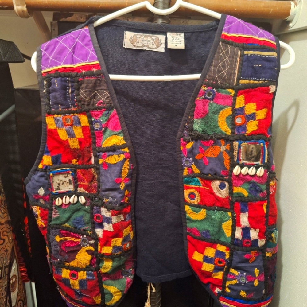 Antique angeliuque one of a kind vintage vest
